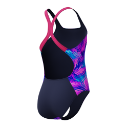 Speedo - Girls's Print Powerback One Piece