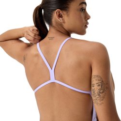 Speedo - Women's Solid V-Back 2.0 (Bright Lavender) 