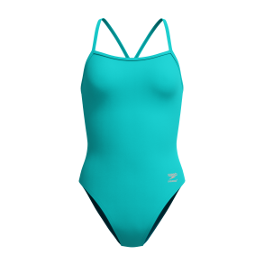 Speedo - Women's Solid V-Back 2.0 (Aqua Breeze) 
