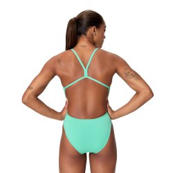 Speedo - Women's Solid V-Back 2.0 (Aqua Breeze) 