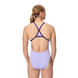 Speedo - Women's Fl Solid Turnback (Bright Lavender) 