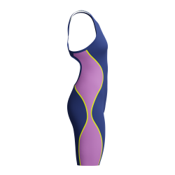 Speedo - Fastskin LZR Pure Intent 2.0 Openback (Nobel Navy-Jelly-Hyper Yellow)