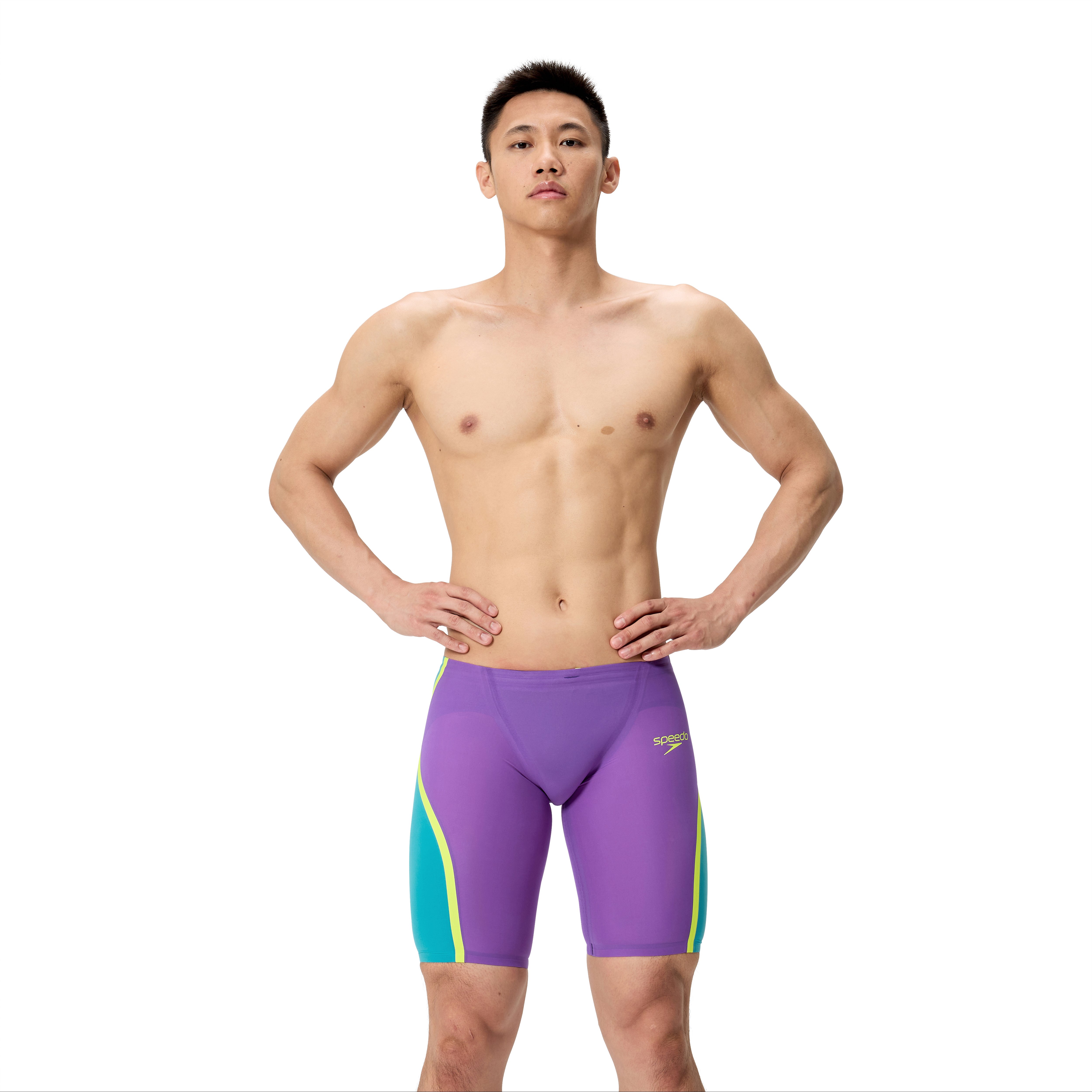 Speedo - Fastskin Pure Intent 2.0 Jammer Herre (Lilla/Turkis)