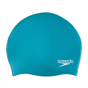 Speedo Junior Plain Moulded Silicon Cap (petroleum gr�n)