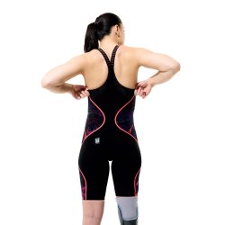 Speedo - Intent 2.0 Closed Back Print Black/Red 