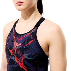Speedo - Valor 2. Closed Back Printet Black/Red 