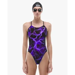 Tyr - Women's Cutoutfit Durafast Elite Arterix (Purple)