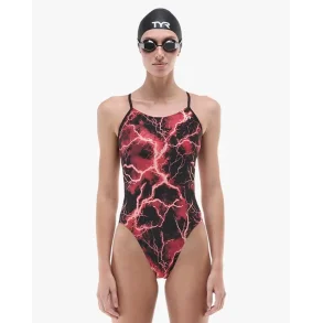 Tyr - Women's Cutoutfit Durafast Elite Arterix (Red)