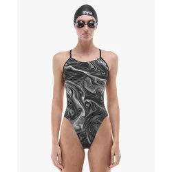 Tyr - Women's Cutoutfit Durafast Elite Olea (Titanium) 