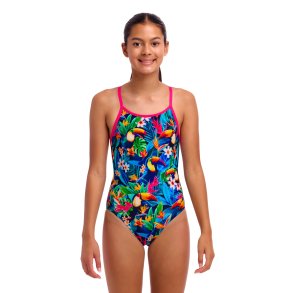 Funkia - Girl's Diamond Back One Piece Birdie Wordie