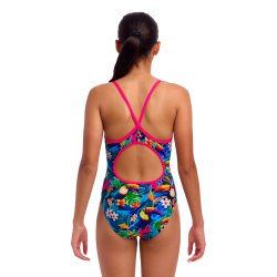 Funkia - Girl's Diamond Back One Piece Birdie Wordie