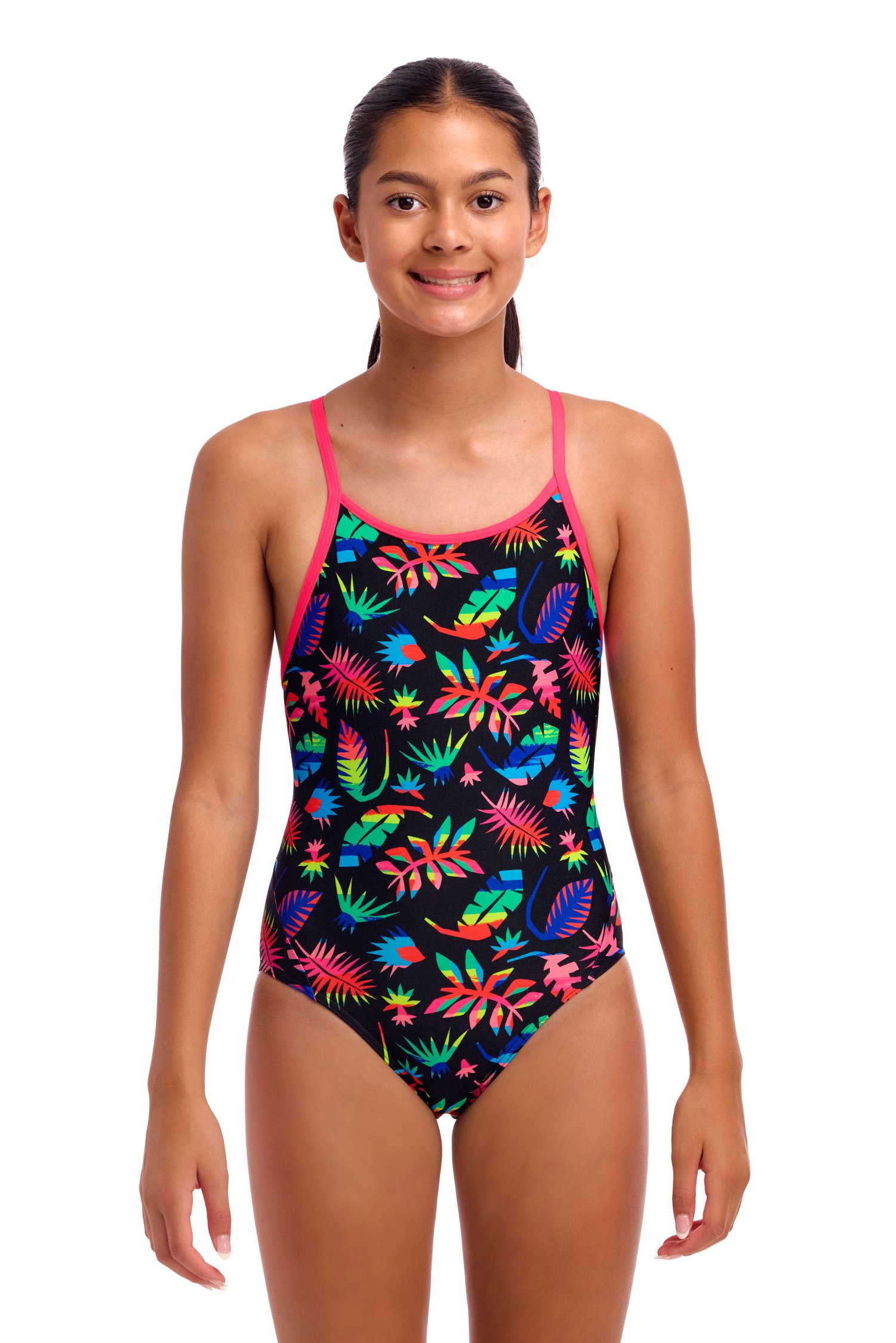 Funkia - Girl's Diamond Back One Piece Lost Leaf