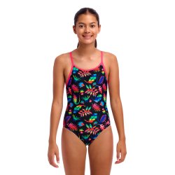 Funkia - Girl's Diamond Back One Piece Lost Leaf