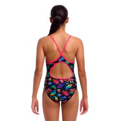 Funkia - Girl's Diamond Back One Piece Lost Leaf