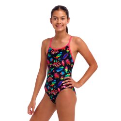 Funkia - Girl's Diamond Back One Piece Lost Leaf
