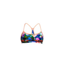 Funkita - Ladies Swim Crop Top Palm Prism 