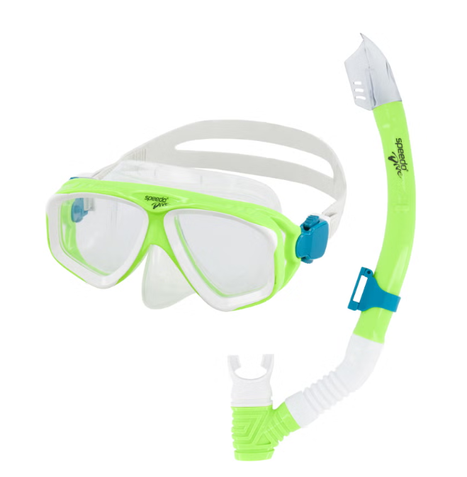 Speedo - Junior Adventure Snorkel Set (Green)
