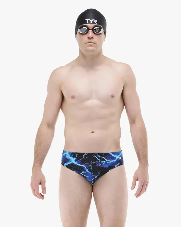 Tyr - Men's Briefs Durafast Elite Arterix (Blue) 