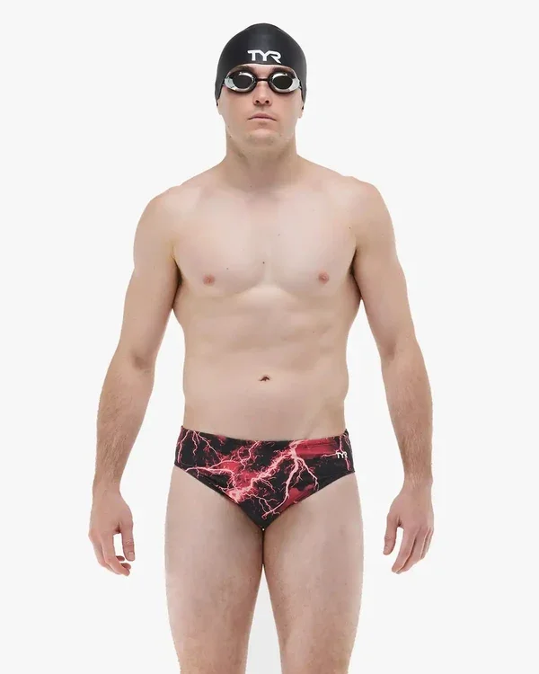 Tyr - Men's Briefs- Durafast Elite - Arterix (Red) 