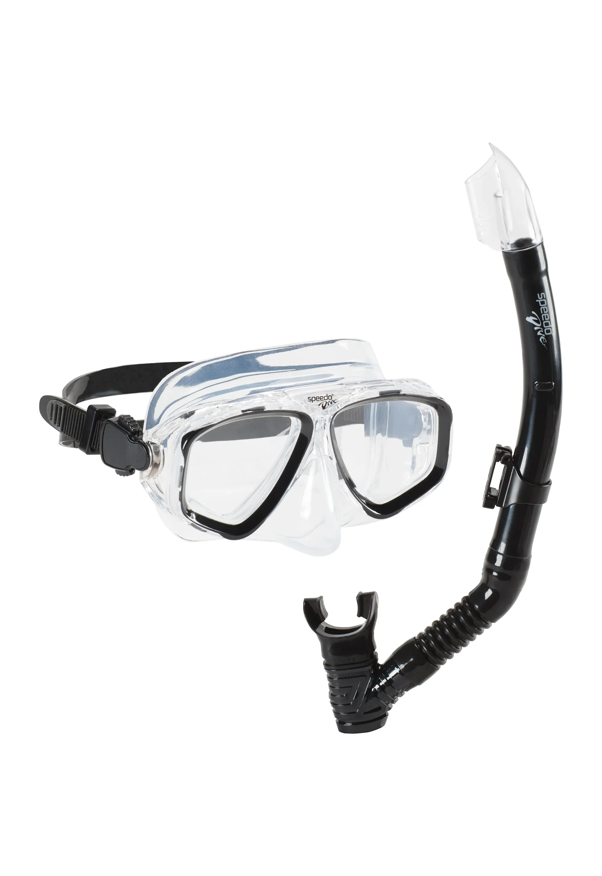 Speedo - Voksen Adventure Mask Snorkel set (sort)