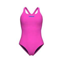 Arena - Woman's Team Swimsuit Swim Pro Solid Shocking pink - Blue River