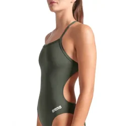 Arena - Woman's Team Swimsuit Challenge Solid (Dark Sage- White)