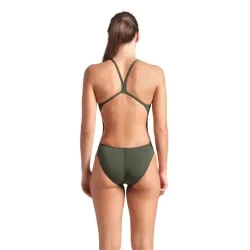 Arena - Woman's Team Swimsuit Challenge Solid (Dark Sage- White)