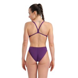 Arena - Woman's Team Swimsuit Challenge Solid Plum-White