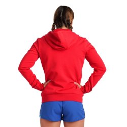 Arena - WOMEN'S TEAM HOODED JACKET PANEL (BOMULD) RED 