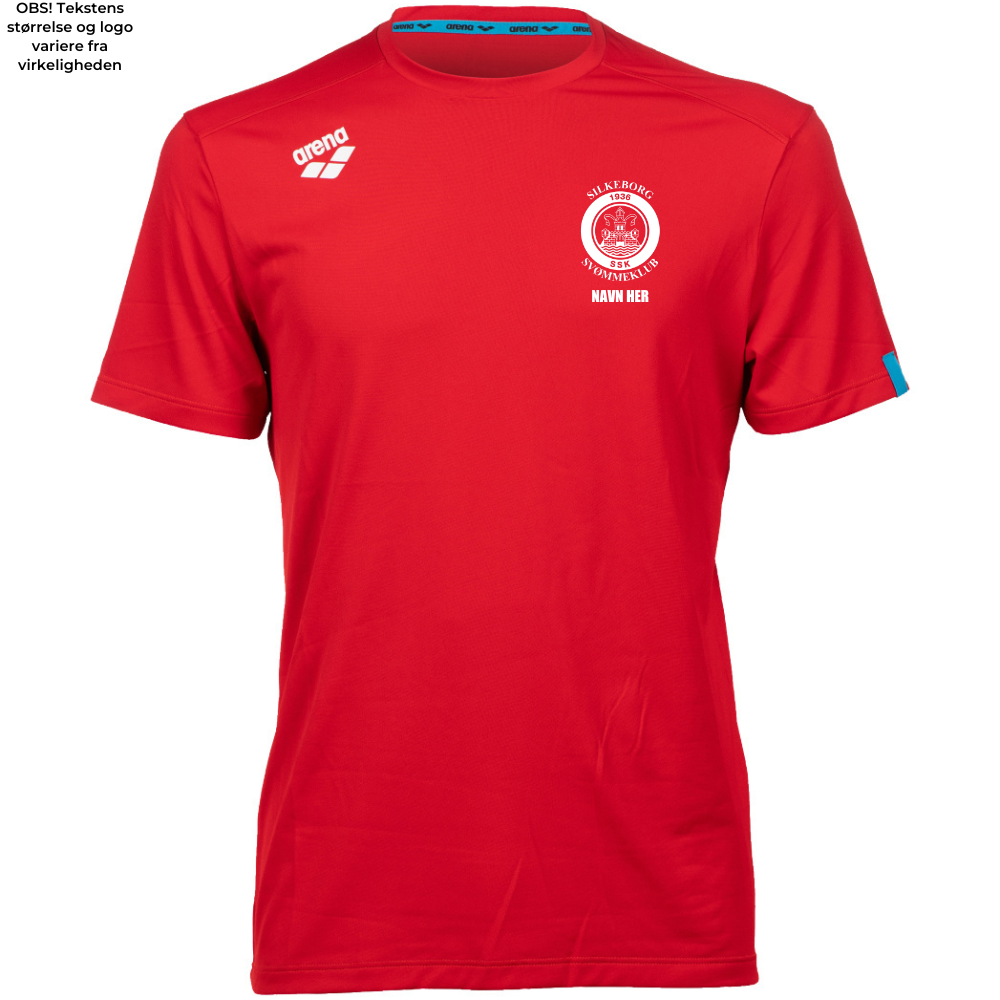 Arena - TEAM T-SHIRT SOLID (POLYESTER) RED - Inkl.  logo