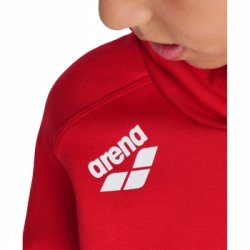 Arena - JR TEAM HOODED SWEAT PANEL (BOMULD) RED