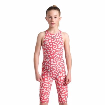 Arena - Powerskin ST Next LE Openback Girls Leopard Skin Geranium 
