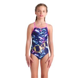 Arena - Girls Soap Bubbles Light Drop Back (Blue multi-Shocking pink)