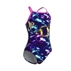 Arena - Girls Soap Bubbles Light Drop Back (Blue multi-Shocking pink)