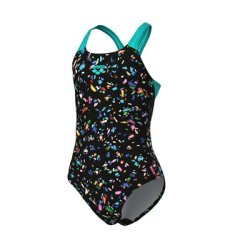 Arena - Girls Confetti Swim Pro Back(Black Multi-Water)