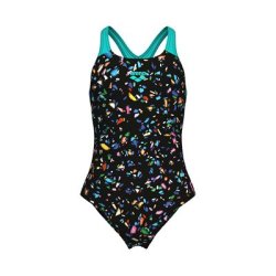 Arena - Girls Confetti Swim Pro Back(Black Multi-Water)