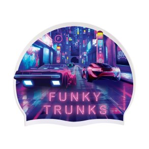 Funky - Trunks Silicone Swimming Cap Cyber City
