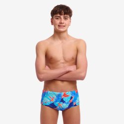 Funky Trunks - Boy's Sidewinder Trunks Lotsa Leaves