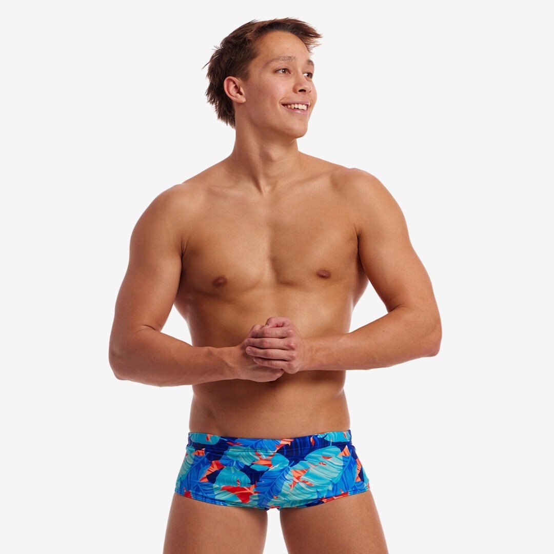 Funky Trunk - Men's Sidewinder Trunks Lotsa Leaves