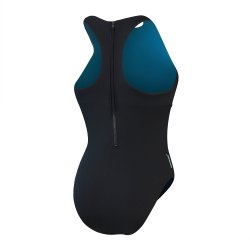 Speedo - Womens Racer Zip Swimsuit with Integrated Swim Bra