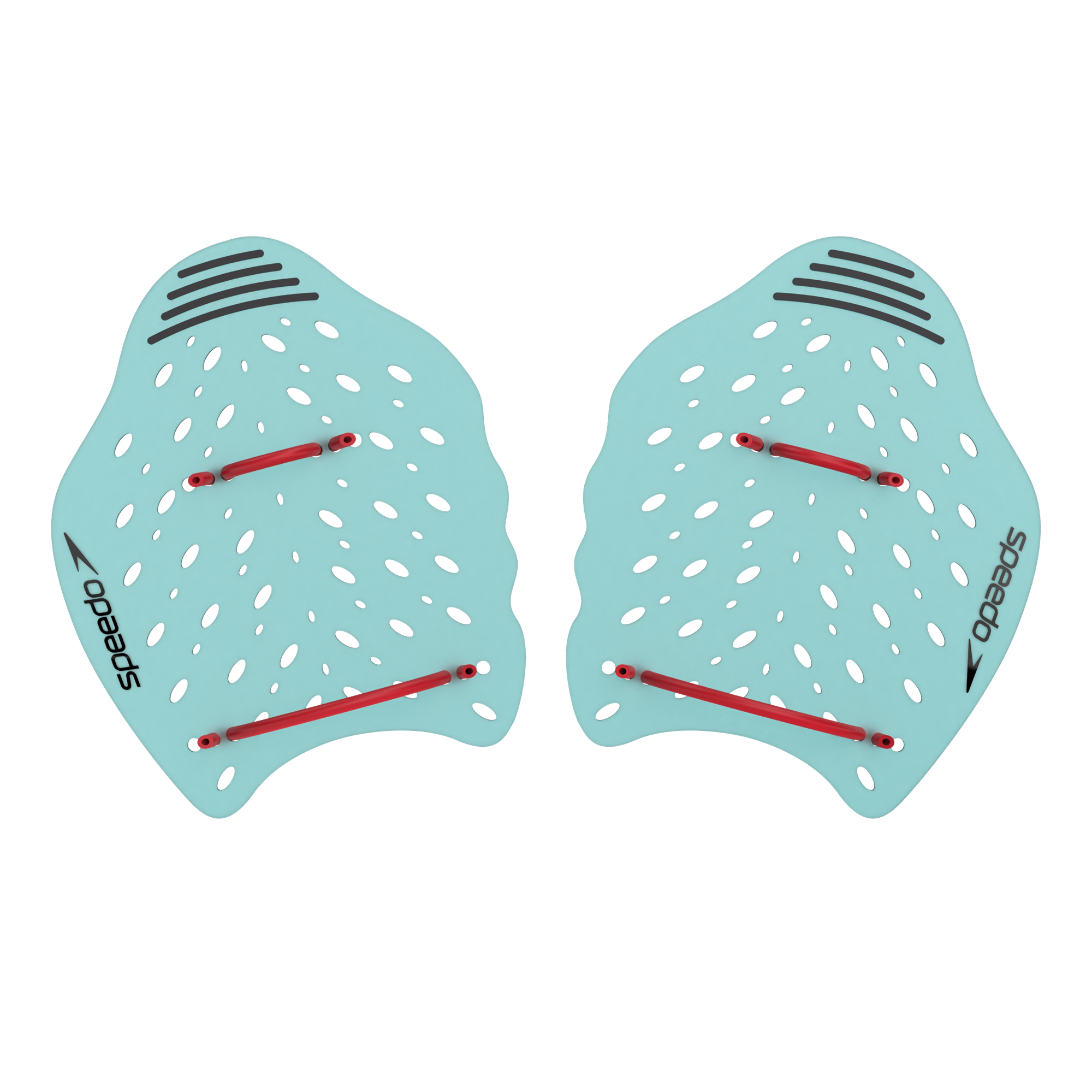 Speedo - Power Plus Paddles Str Small (Turkis Bl/Rd)
