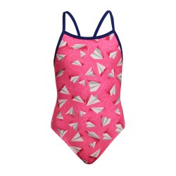 Funkita - Girl's Single Strap One Piece Paper Pink