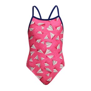 Funkita - Girl's Single Strap One Piece Paper Pink