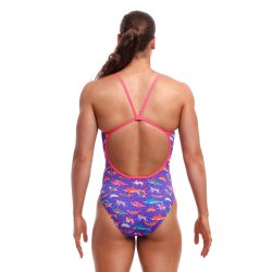 Funkita -  Ladies Single Strap One Piece - Doggie Paddle