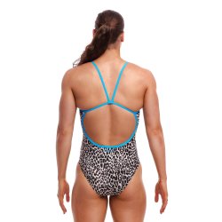 Funkita -  Ladies Single Strap One Piece - White Walker