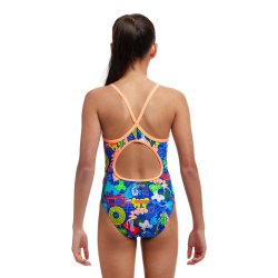 Funkia - Girl's Diamond Back One Piece - Blues Baby