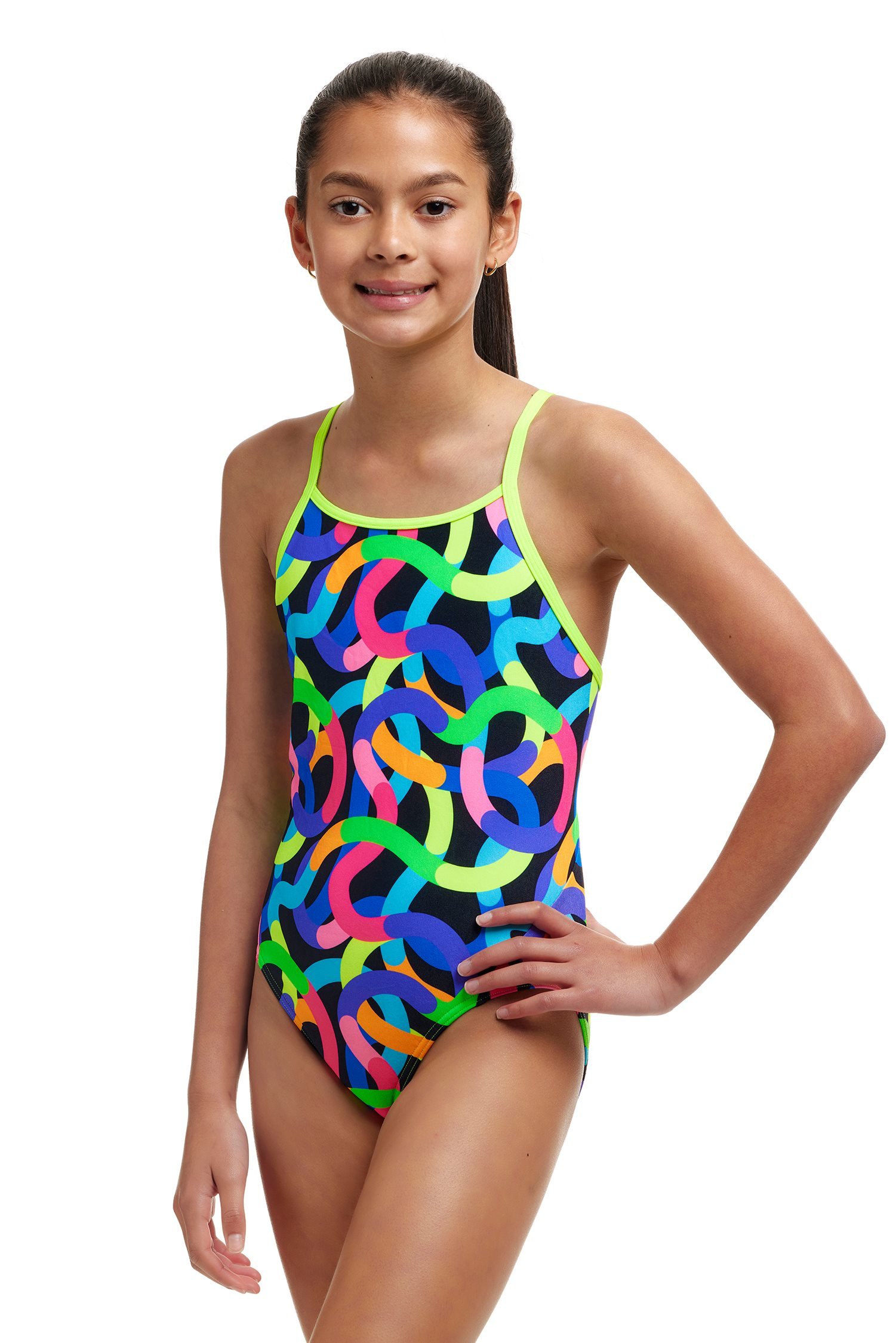 Funkia - Girl's Diamond Back One Piece - Got Worms