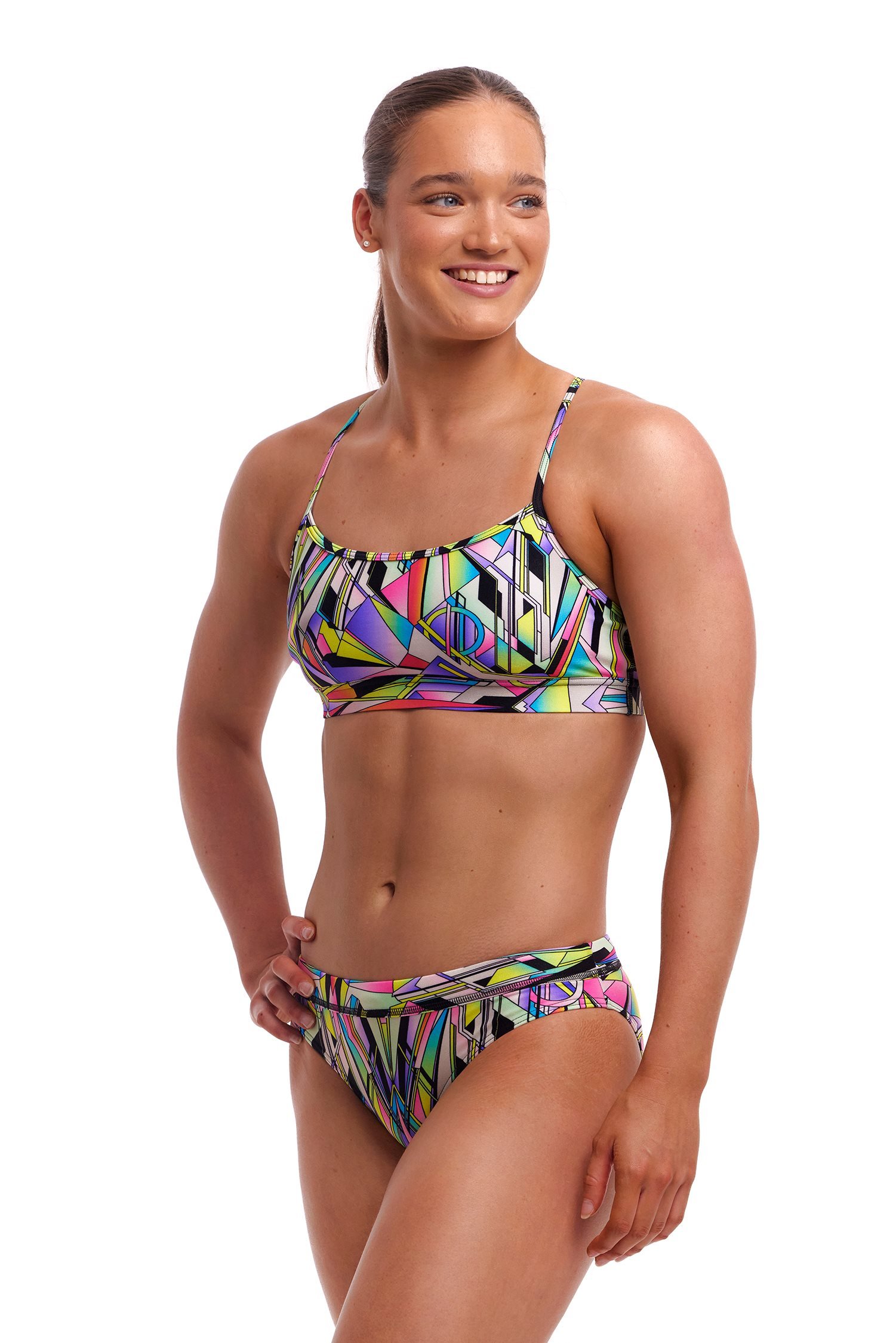 Funkita - Ladies Swim Crop Top - Scissor Kick