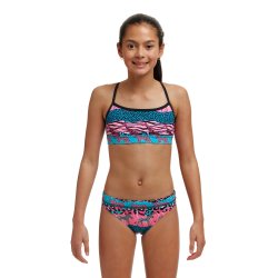 Funkita - Girl's Swim Crop Top Wild Things