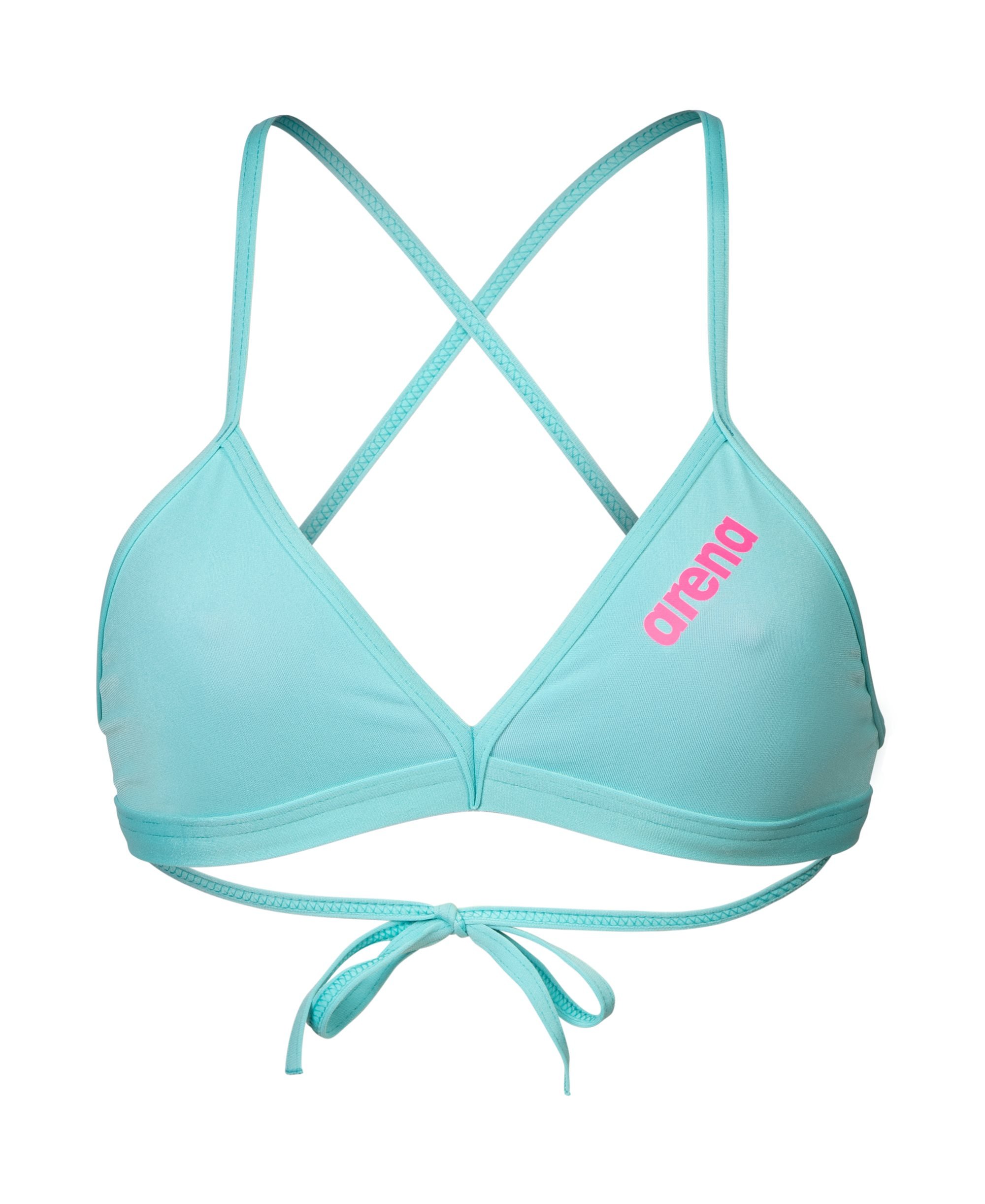 Arena - Women's Team Swim Top Tie Back Solid (Water-Shocking Pink ) 